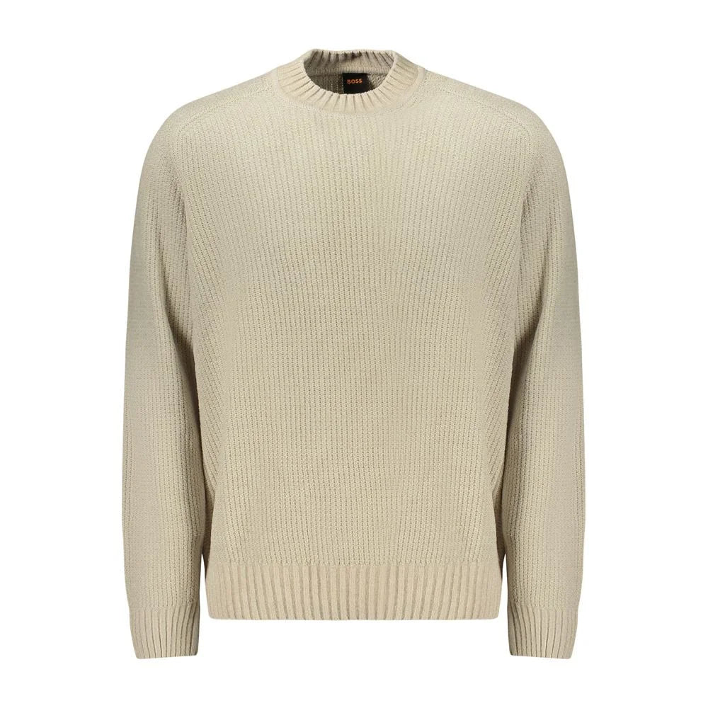 Hugo Boss Beige Cotton Sweater - XL - Sweaters