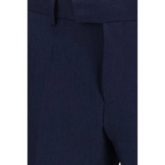 Hugo Boss Black Blue Linen Two-Piece Suit - IT60 | 5XL