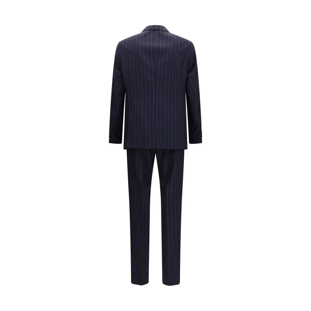 Hugo Boss Black Blue Wool Oves Aries Two-Piece Suit