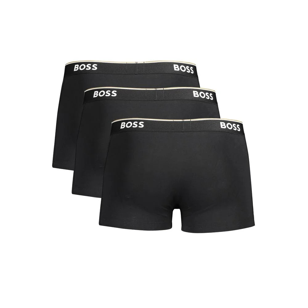 Hugo Boss Black Cotton Men Boxer Underwear Pack - Boxer Briefs
