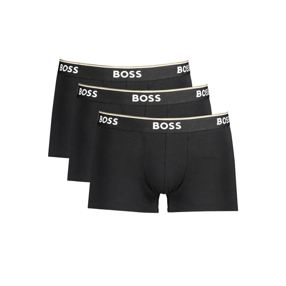 Hugo Boss Black Cotton Men Boxer Underwear Pack - Boxer Briefs