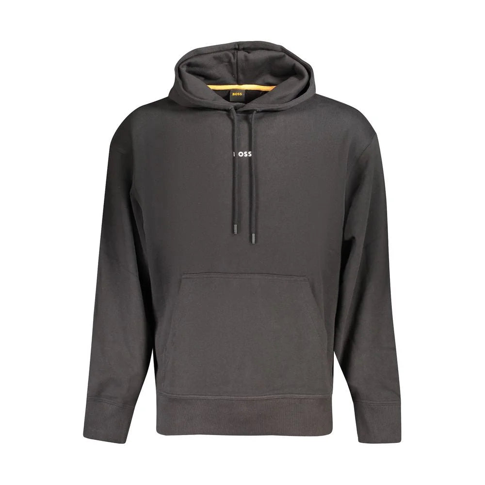 Hugo Boss Black Cotton Men Sweater - Hoodies