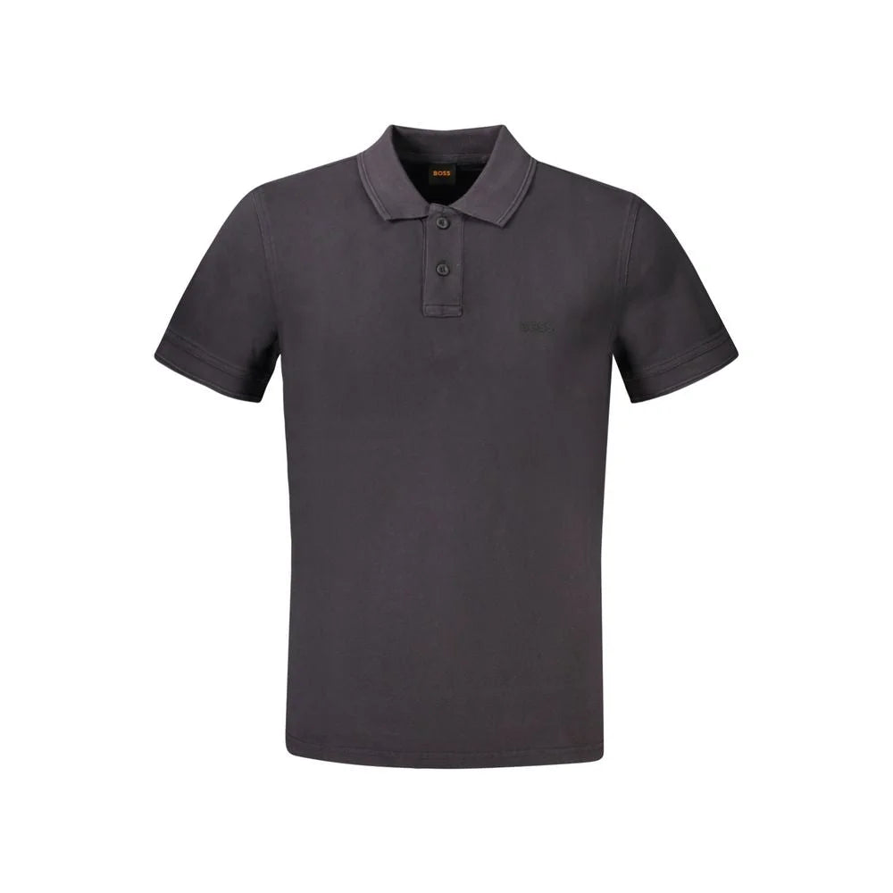 Hugo Boss Black Cotton Polo Shirt - Polos