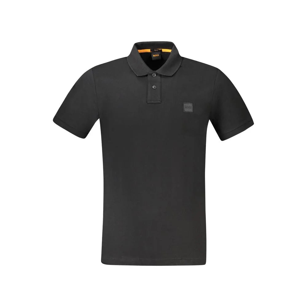 Hugo Boss Black Cotton Polo Shirt - XL