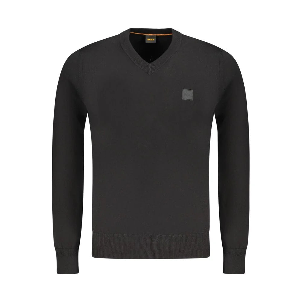 Hugo Boss Black Cotton Sweater - S - Sweaters