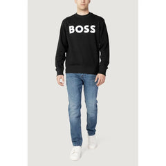 Hugo Boss Black Cotton Sweatshirt - Sweatshirts