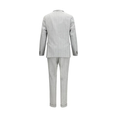 Hugo Boss Black Gray Cotton Two-Piece Suit