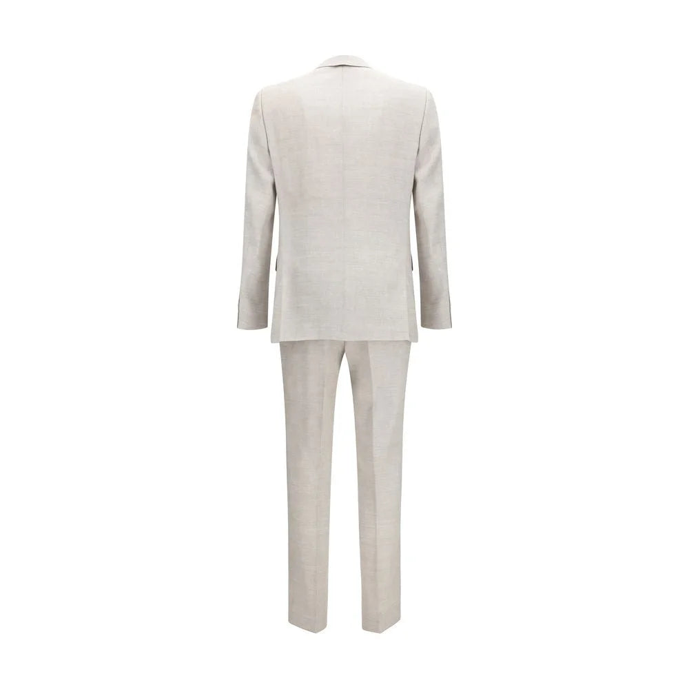 Hugo Boss Black Gray Linen Two-Piece Suit - IT54 | XXL