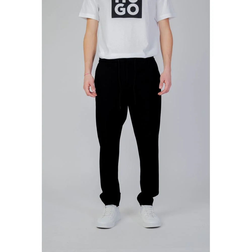 Hugo Boss Black Polyester Casual Pants