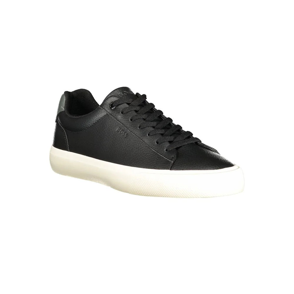 Hugo Boss Black Polyester Men Sneaker - EU40/US7 - Sneakers