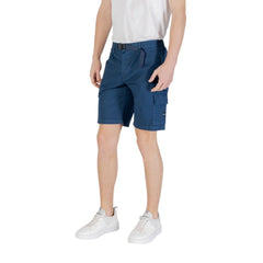 Hugo Boss Blue Cotton Bermuda