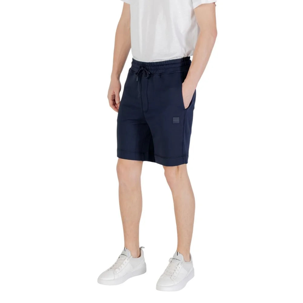 Hugo Boss Blue Cotton Bermuda - IT46 | M