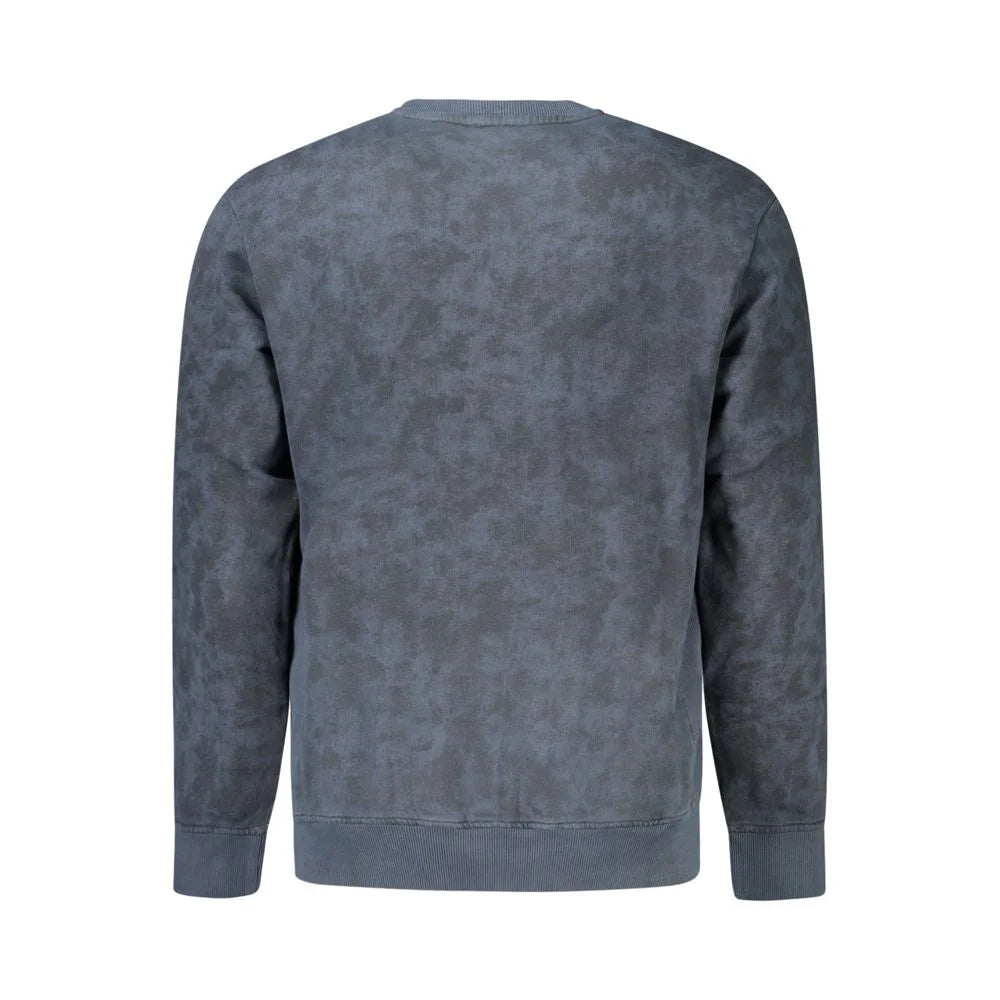 Hugo Boss Blue Cotton Men Sweater