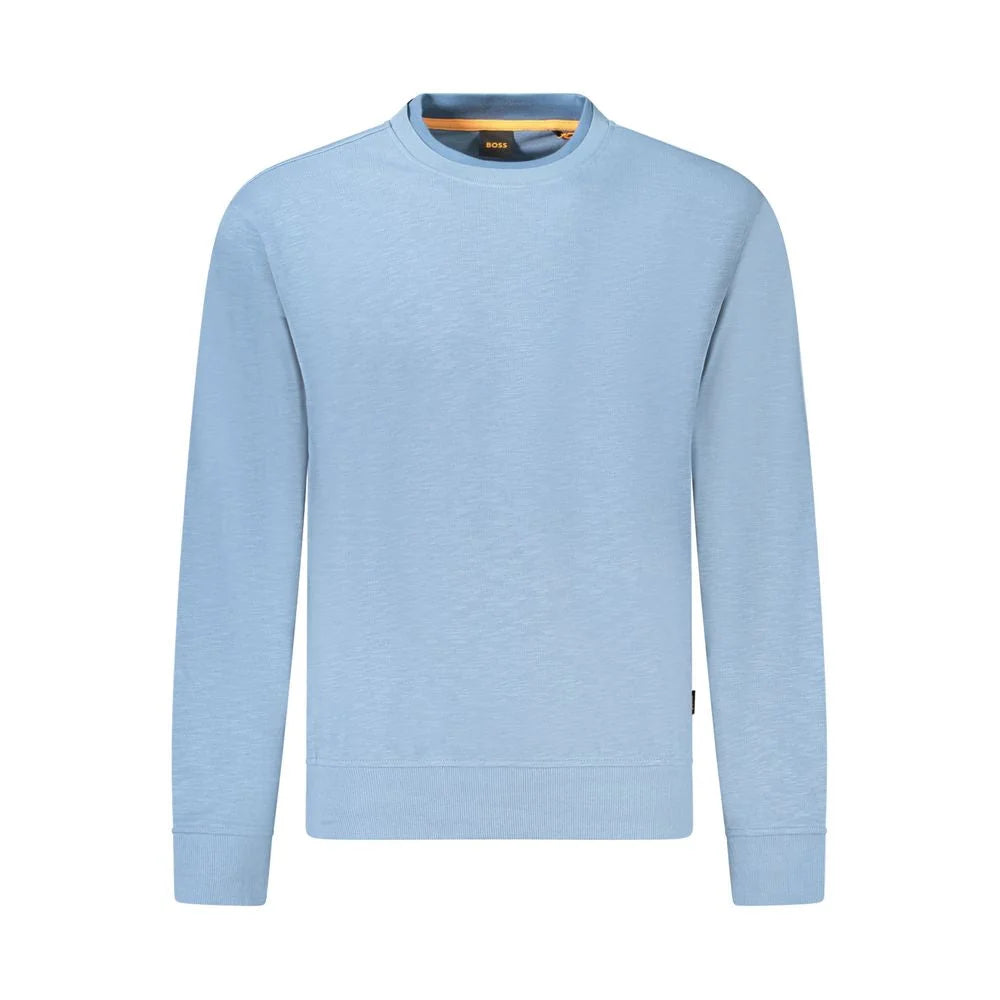 Hugo Boss Blue Cotton Men Sweater - S