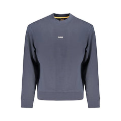 Hugo Boss Blue Cotton Men Sweater - XL