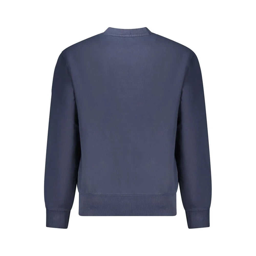 Hugo Boss Blue Cotton Men Sweater - XL