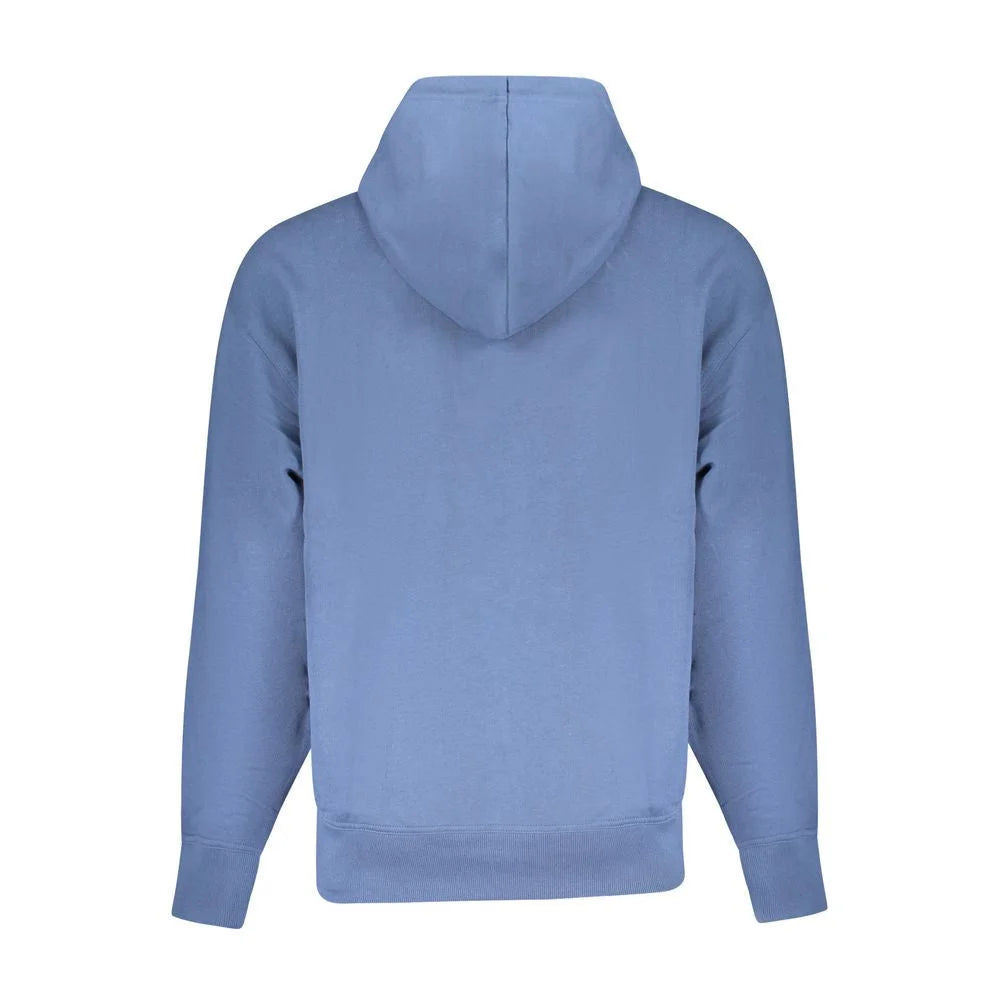 Hugo Boss Blue Cotton Men Sweater - XL - Hoodies