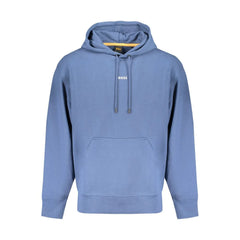 Hugo Boss Blue Cotton Men Sweater - XL - Hoodies