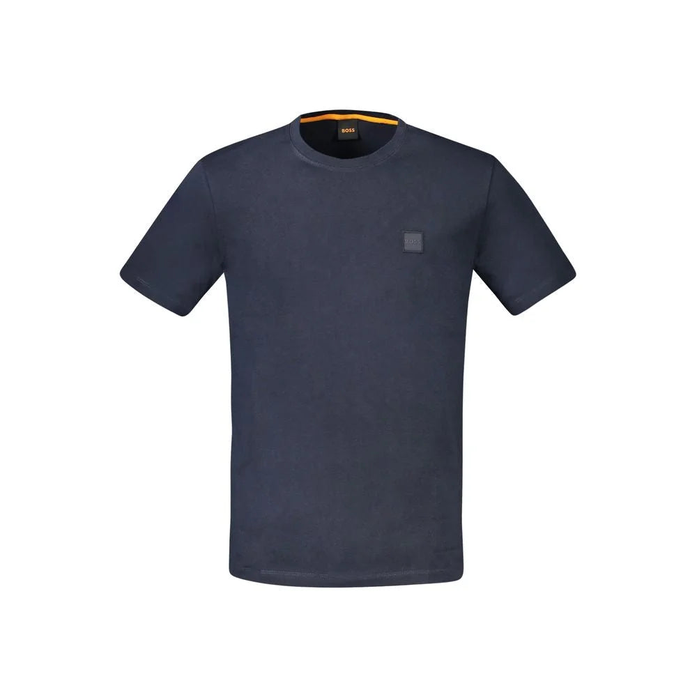 Hugo Boss Blue Cotton Men T-Shirt - T-Shirts