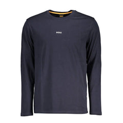 Hugo Boss Blue Cotton Men T-Shirt - T-Shirts