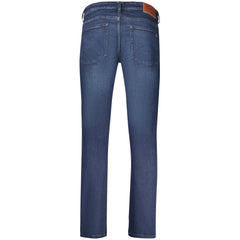 Hugo Boss Blue Cotton Men’s Slim-Fit Jeans