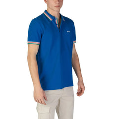 Hugo Boss Blue Cotton Polo Shirt - IT44 | S