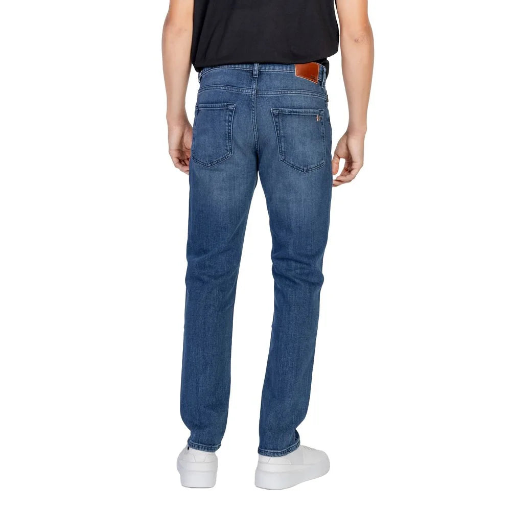 Hugo Boss Blue Cotton Relaxed Fit Jean - W40 | L32