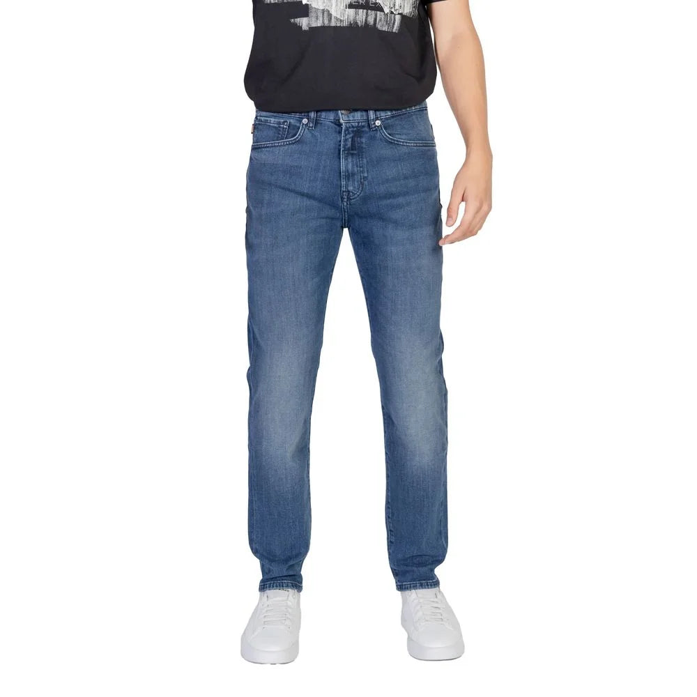 Hugo Boss Blue Cotton Relaxed Fit Jean - W40 | L32