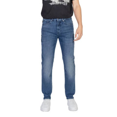 Hugo Boss Blue Cotton Relaxed Fit Jean - W40 | L32
