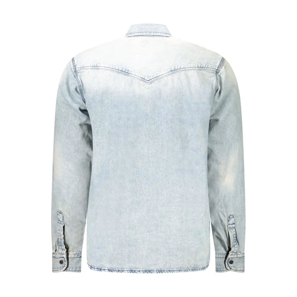 Hugo Boss Blue Cotton Shirt - S