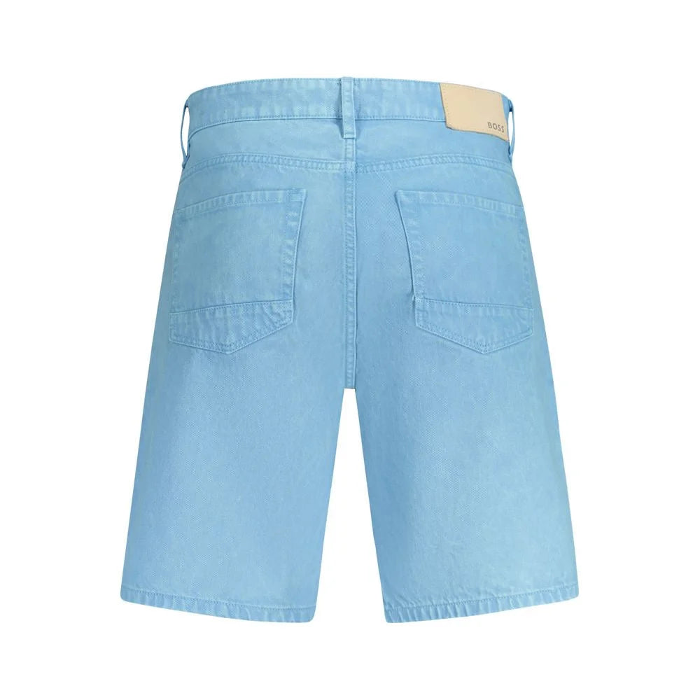 Hugo Boss Blue Cotton Short - Chino Shorts