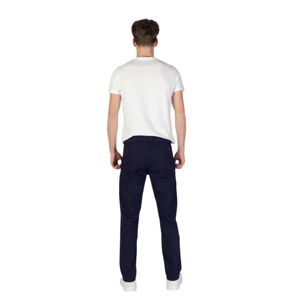 Hugo Boss Blue Cotton Skinny Pant - W30 | L32