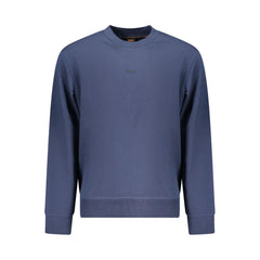 Hugo Boss Blue Cotton Sweatshirt