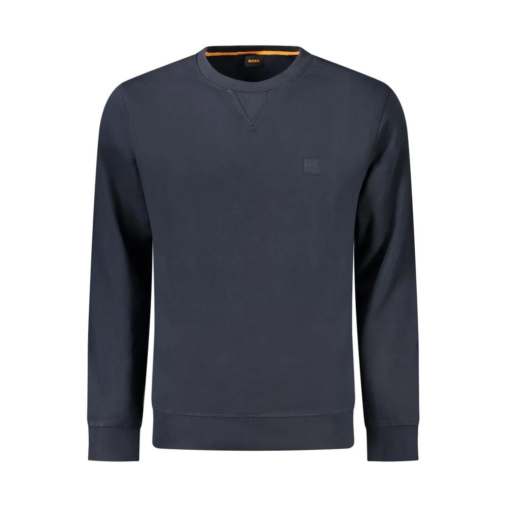 Hugo Boss Blue Cotton Sweatshirt - Sweatshirts