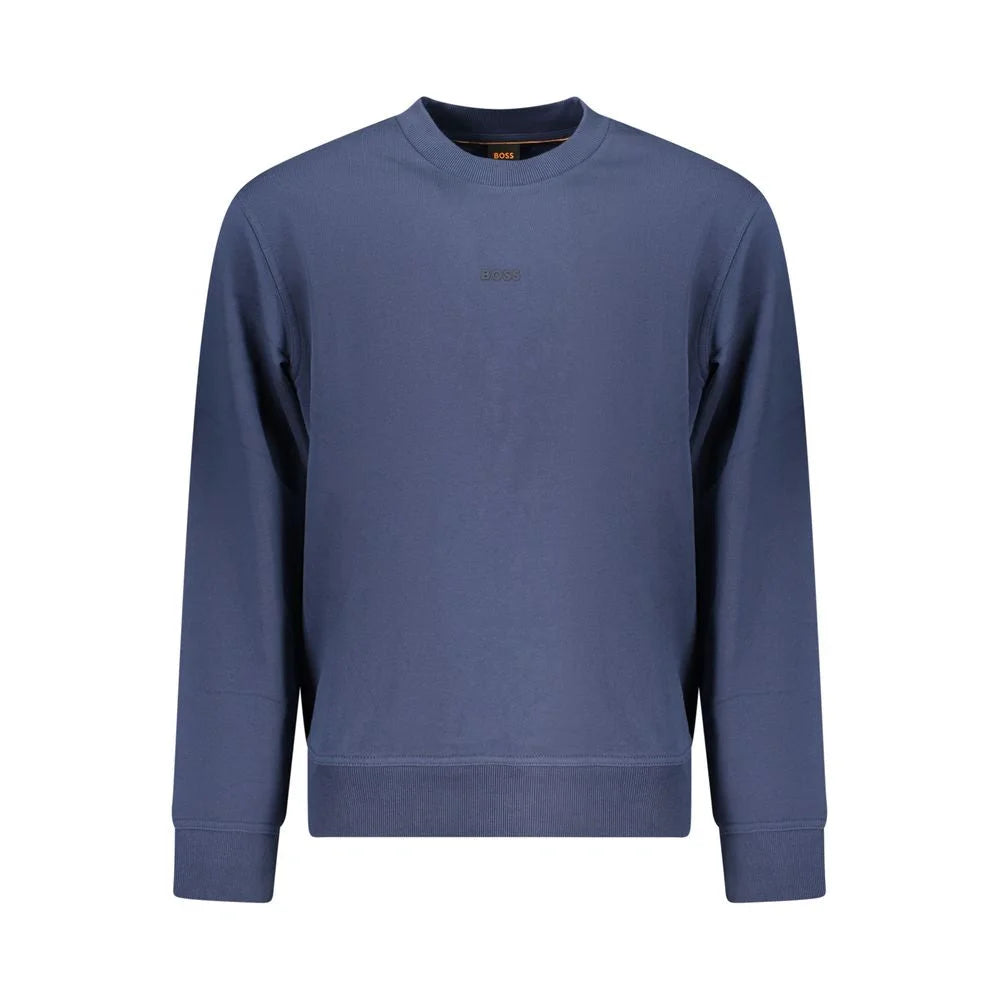 Hugo Boss Blue Cotton Sweatshirt - Sweatshirts