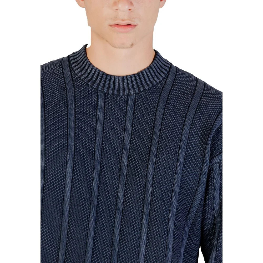 Hugo Boss Blue Cotton Sweatshirt - Sweatshirts