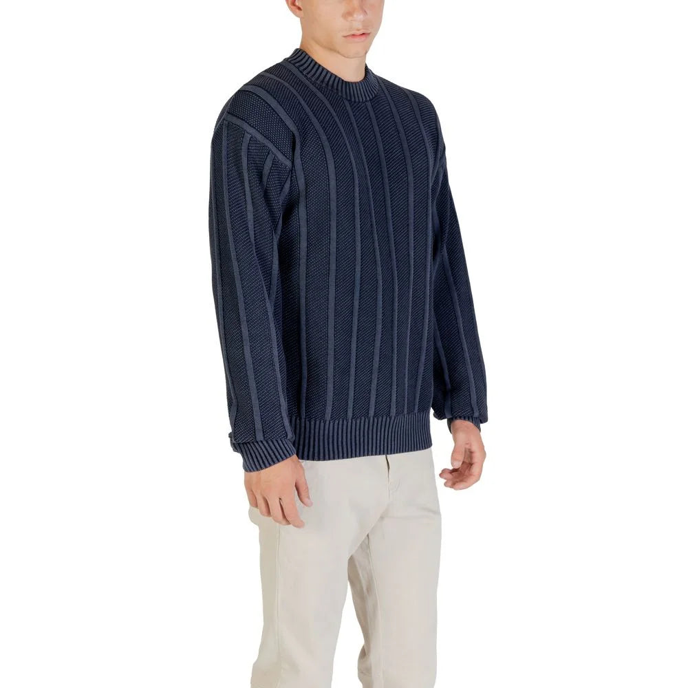 Hugo Boss Blue Cotton Sweatshirt - Sweatshirts