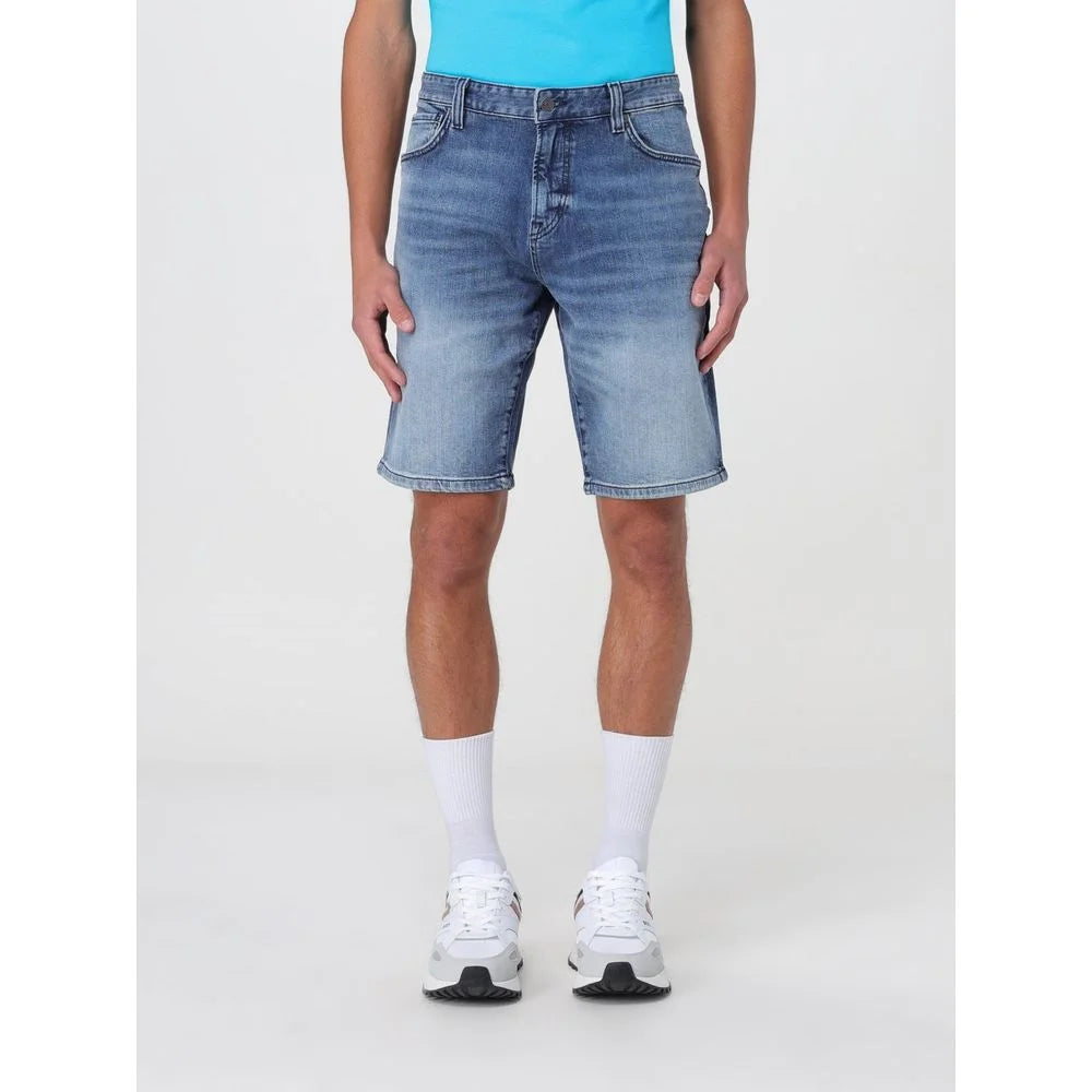 Hugo Boss Blue Denim Shorts - W33
