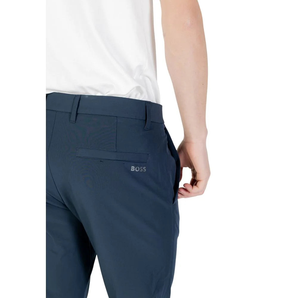 Hugo Boss Blue Polyester Skinny Pant - IT48 | M