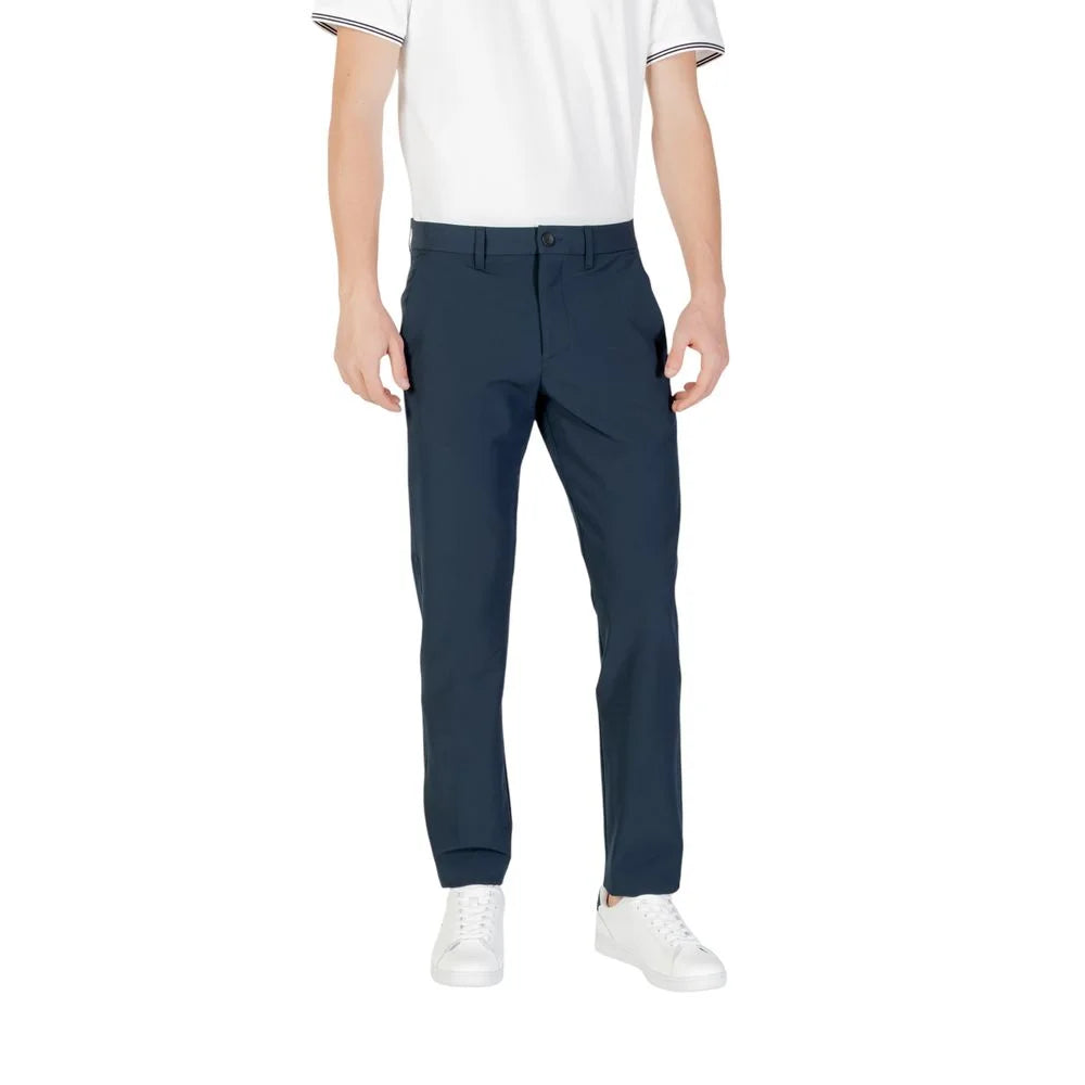 Hugo Boss Blue Polyester Skinny Pant - IT48 | M