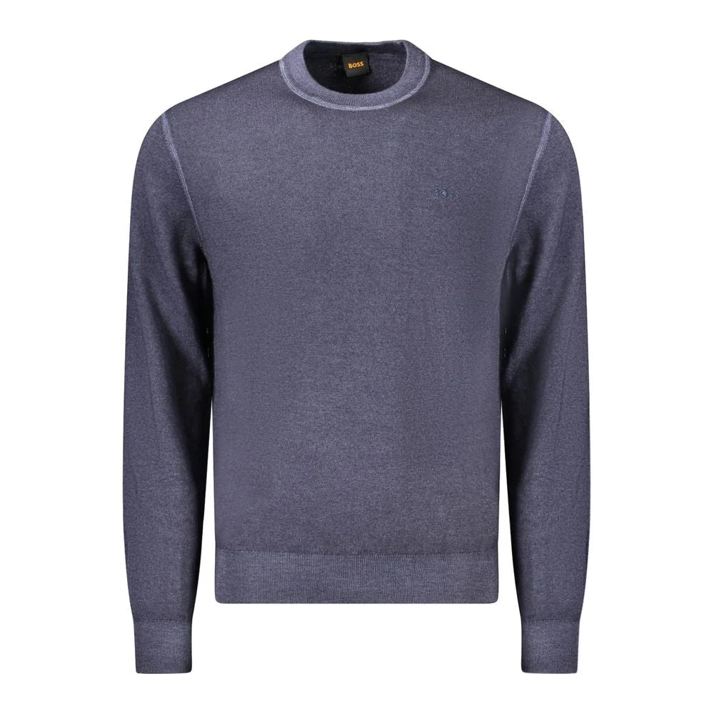 Hugo Boss Blue Wool Sweater - XXL - Sweaters