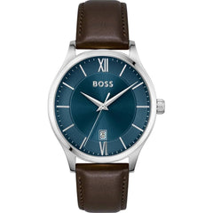Hugo Boss Brown Leather Dress Watch