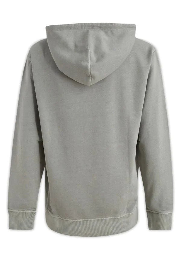 Hugo Boss Elegant Grey Cotton Hooded Sweatshirt - Hoodies