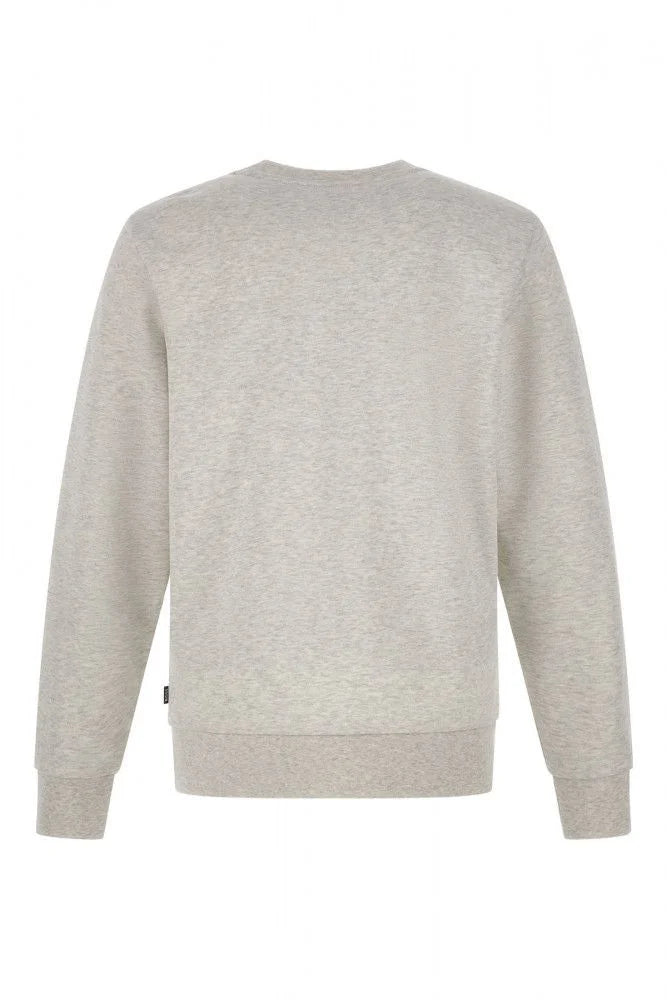 Hugo Boss Elegant Grey Round Neck Cotton Sweatshirt - Sweatshirts