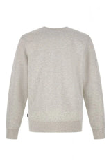 Hugo Boss Elegant Grey Round Neck Cotton Sweatshirt - Sweatshirts