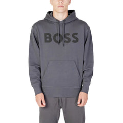 Hugo Boss Gray Cotton Hoody - IT44 | S
