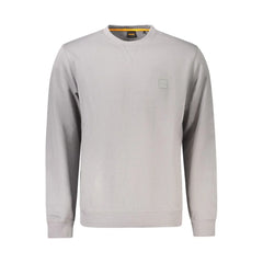 Hugo Boss Gray Cotton Men Sweater - XXL