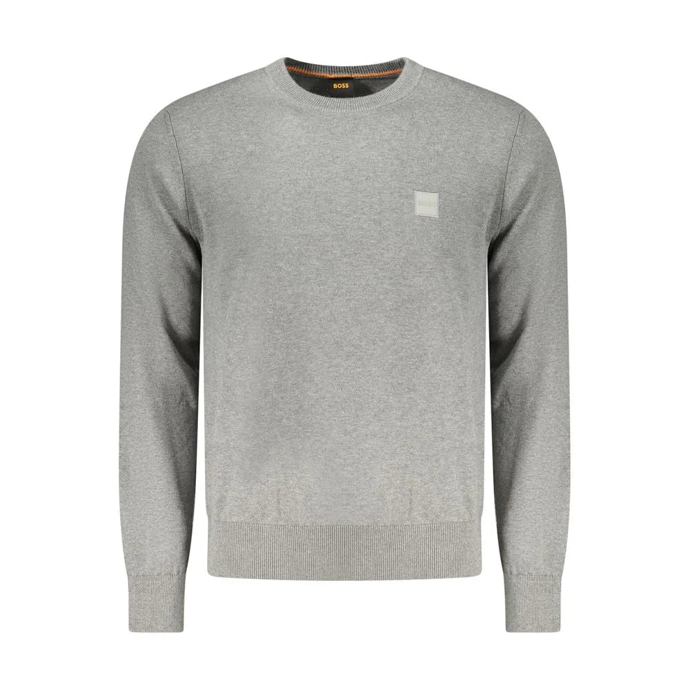 Hugo Boss Gray Cotton Sweater - XL
