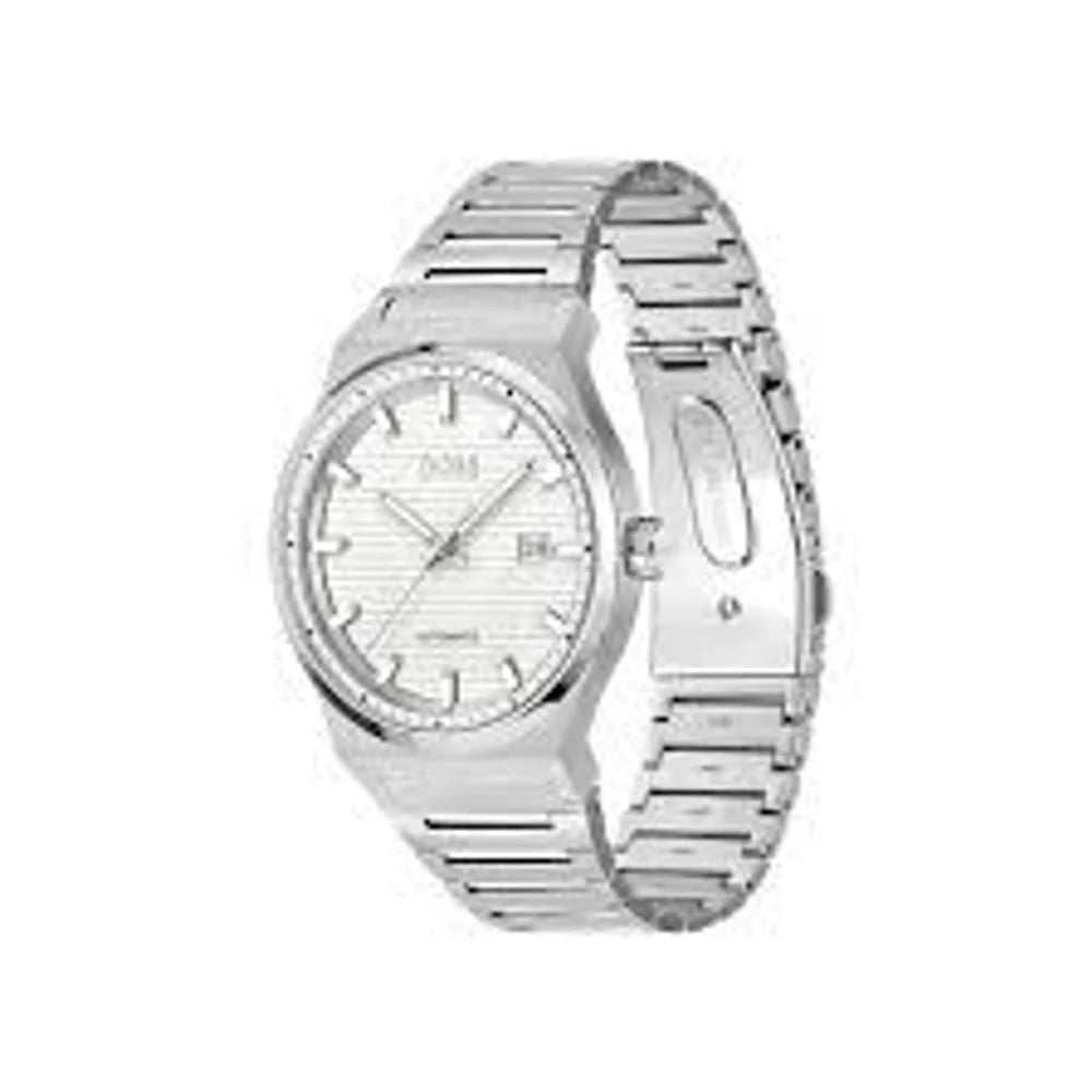 Hugo Boss Gray Stainless Steel Dress Watch