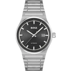 Hugo Boss Gray Stainless Steel Dress Watch